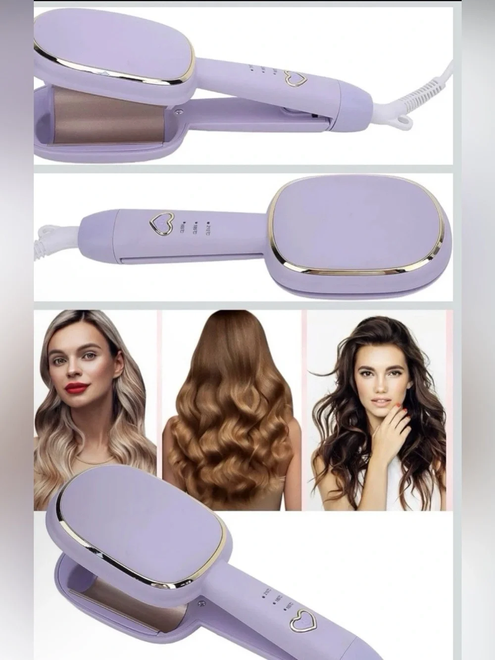 Electric Curling Stick pink